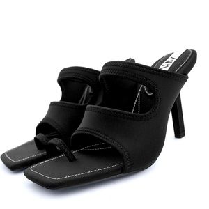 Heeled Neoprine Sandals